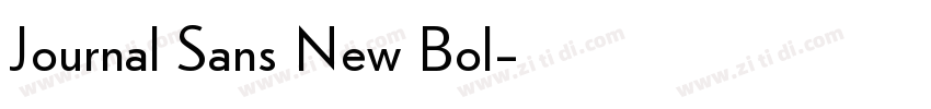 Journal Sans New Bol字体转换